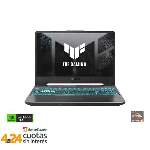 Notebook Gamer TUF A15 AMD Ryzen 5 7535HS NVIDIA GeForce RTX 2050 15.6"" FHD 144Hz 8GB RAM 512 SSD FA506NF-HN003W