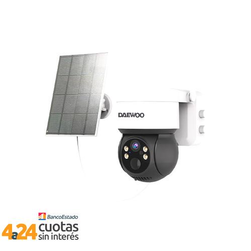 Cámara Seguridad IP Full HD WiFi Exterior 360° con batería y panel solar de carga