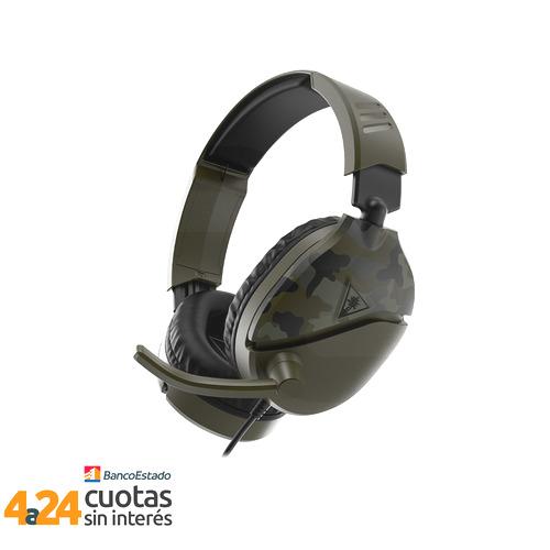 Audífono Gamer Turtle Beach Recon 70, Sonido Estéreo, Conexión 3.5mm, Camo Green