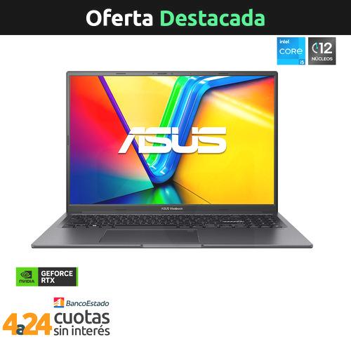 Notebook Vivobook 16X Intel Core i5-12500H  NVIDIA GeForce RTX 2050 4GB 16"" WUXGA 8GB 512GB K3605ZF-MB415W