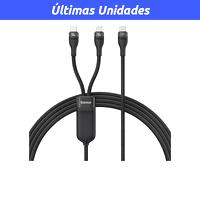 Cable Baseus de carga rápida Dual serie Flash tipo C a C+C 100 W