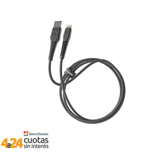 Cable USB a Lightning 1.0m Negro Sleve Line X