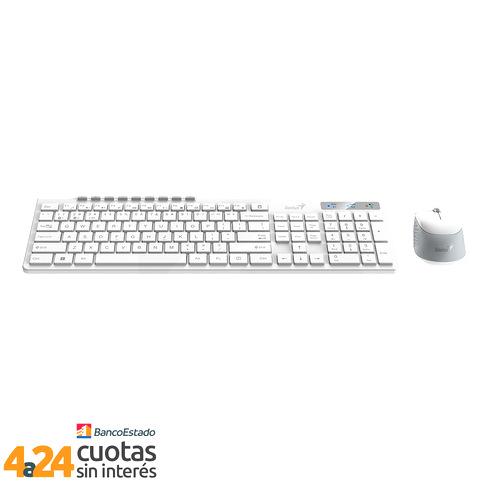 Genius Combo Teclado Mouse SlimStar 8230 Blanco pc Factory