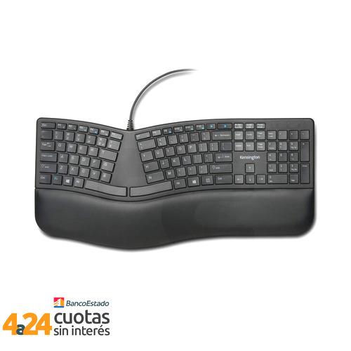 Teclado Pro Fit Ergonomico Alambrico Negro 