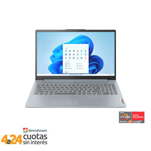 Notebook Ideapad Slim 3 AMD Ryzen 7 7730UU 15.6"" FHD 16GB 512GB SSD Windows 11 Artic Grey 