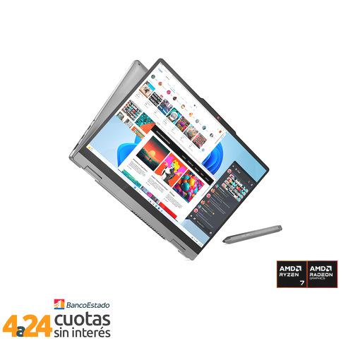 Notebook Ideapad Slim 5 AMD Ryzen 7 8845HS 16GB 512GB SSD  14"" FHD Windows 11 Luna Grey + Digital Pen 