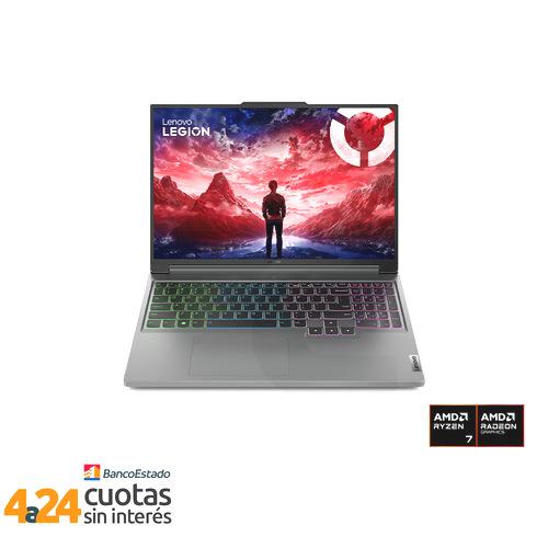 Notebook Gamer Legion Slim 5 AMD Ryzen 7 8845HS NVIDIA RTX 4060 8GB 16.0"" WQXGA 165Hz  16GB RAM 1TB SSD Windows 11 Luna Grey 