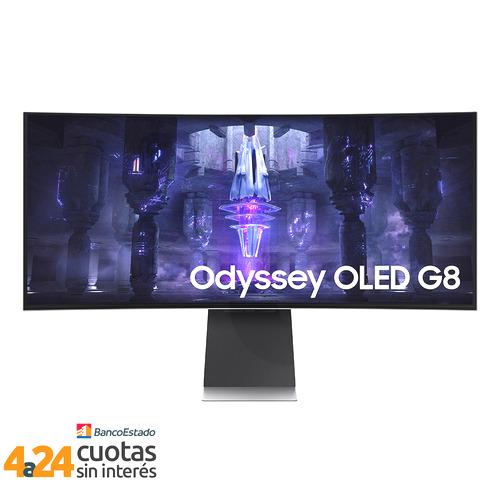 Monitor Gamer 34"" Odyssey G8 - WQHD, Panel OLED, 175Hz(0.1ms), FreeSync Premium Pro, HDR400 (21:9) (LS34BG850SLXZS)