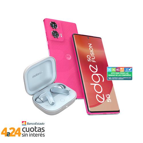 Smartphone Moto Edge 50 Fusion 256GB/8GB 5G Rosa Liberado+ Moto Buds 