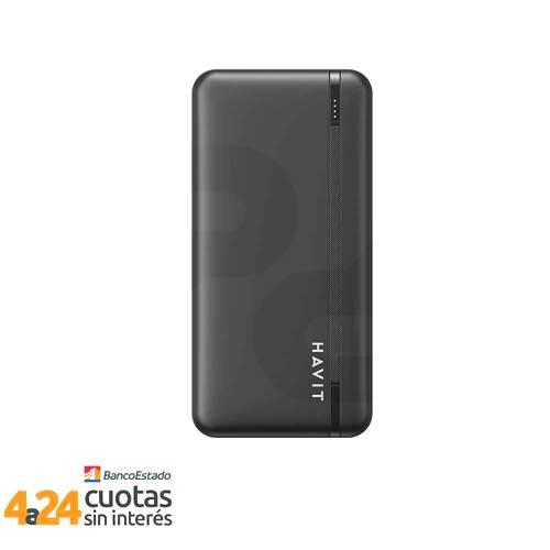 Bateria Portátil Power Bank 20000mAh Havit PB91 Negro