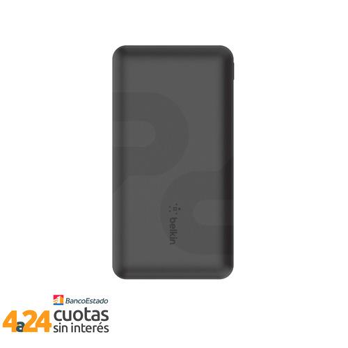 Batería Externa 15W  10.000 mAh 2xUSB-A 1xUSB-C Negra