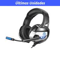 Audifono Gamer DGX Kill Monger,Conexión 3.5mm +USB, Negro