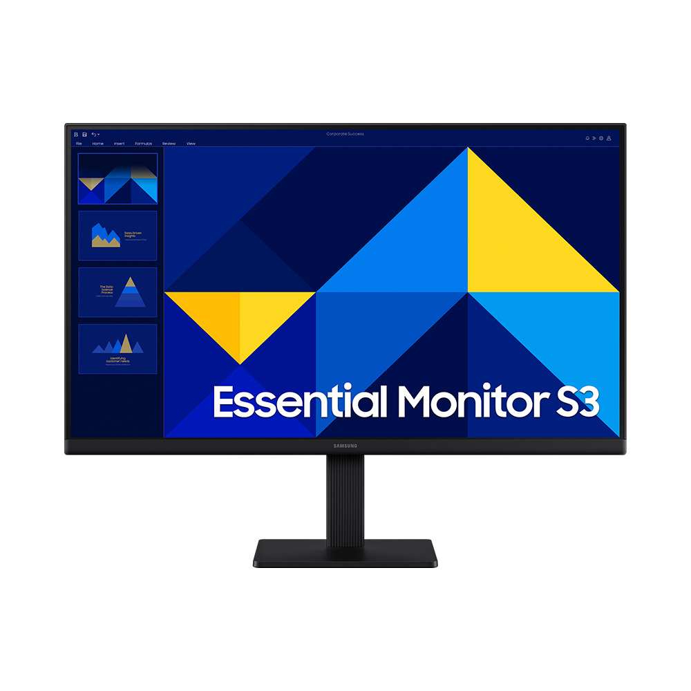 Monitor Samsung 24", FHD, 75Hz, Panel IPS, Essential S3 LS24D300GALXZS