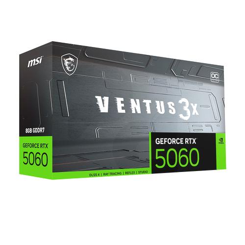 MSI Tarjeta de Video NVIDIA Geforce RTX 5060 VENTUS 3X OC 8G | pc