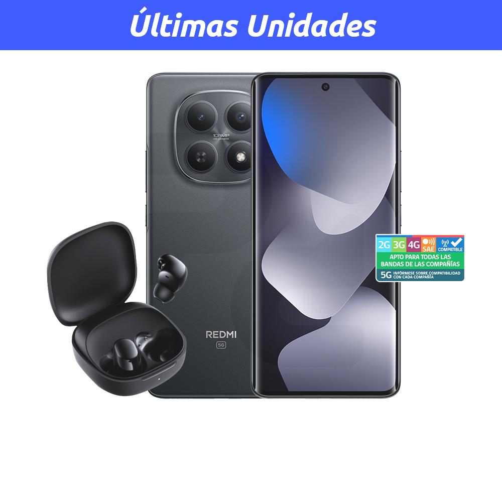 Xiaomi Celular Redmi Note 15 256GB/8GB 5G Negro Liberado + Bundle