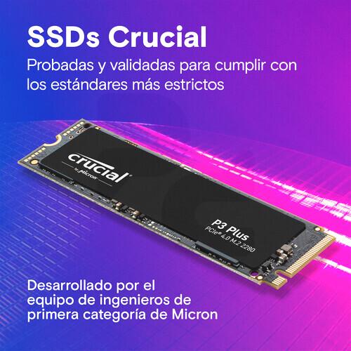 Crucial Unidad SSD 4TB P3 PLUS 3D NAND NVME PCIE M.2 SSD | pc Factory