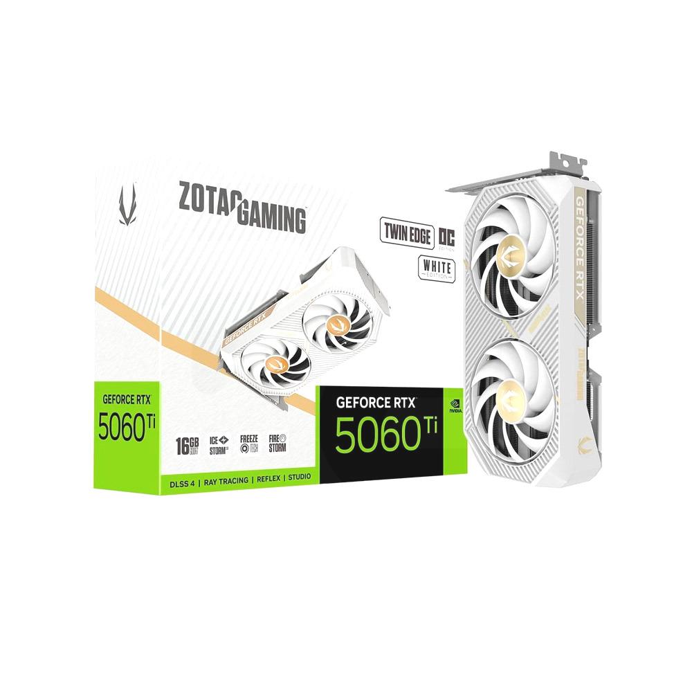 Zotac Tarjeta de Video NVIDIA GeForce RTX5060TI Twin Edge OC Whi