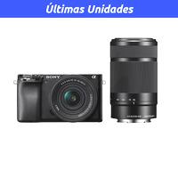 Cámara Digital Mirrorless APS-C ILCE-6100X: A6100 + Lente SELP16502 + Lente SEL55210