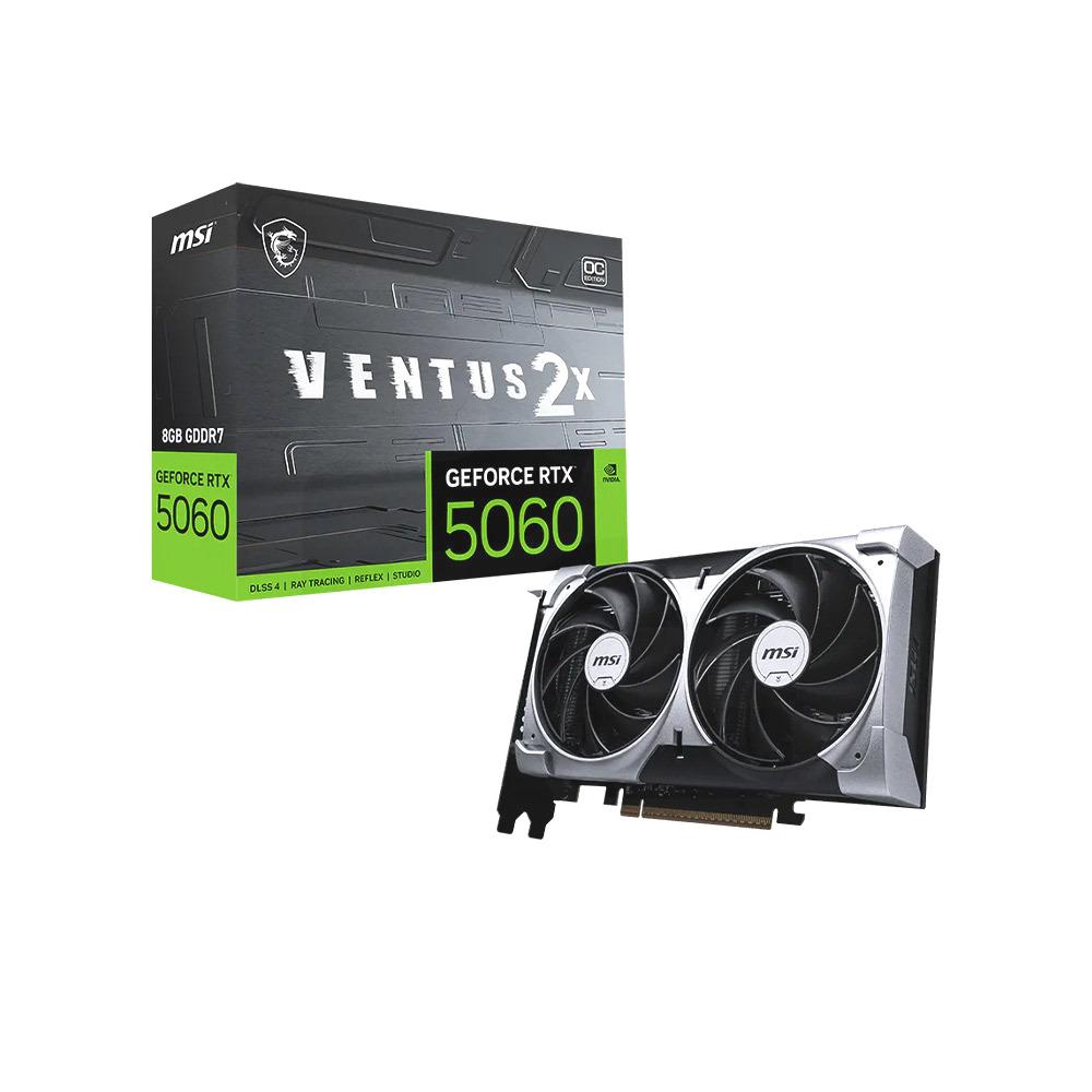 Tarjeta de Video Nvidia GeForce RTX 5060 8G VENTUS 2X OC WHITE